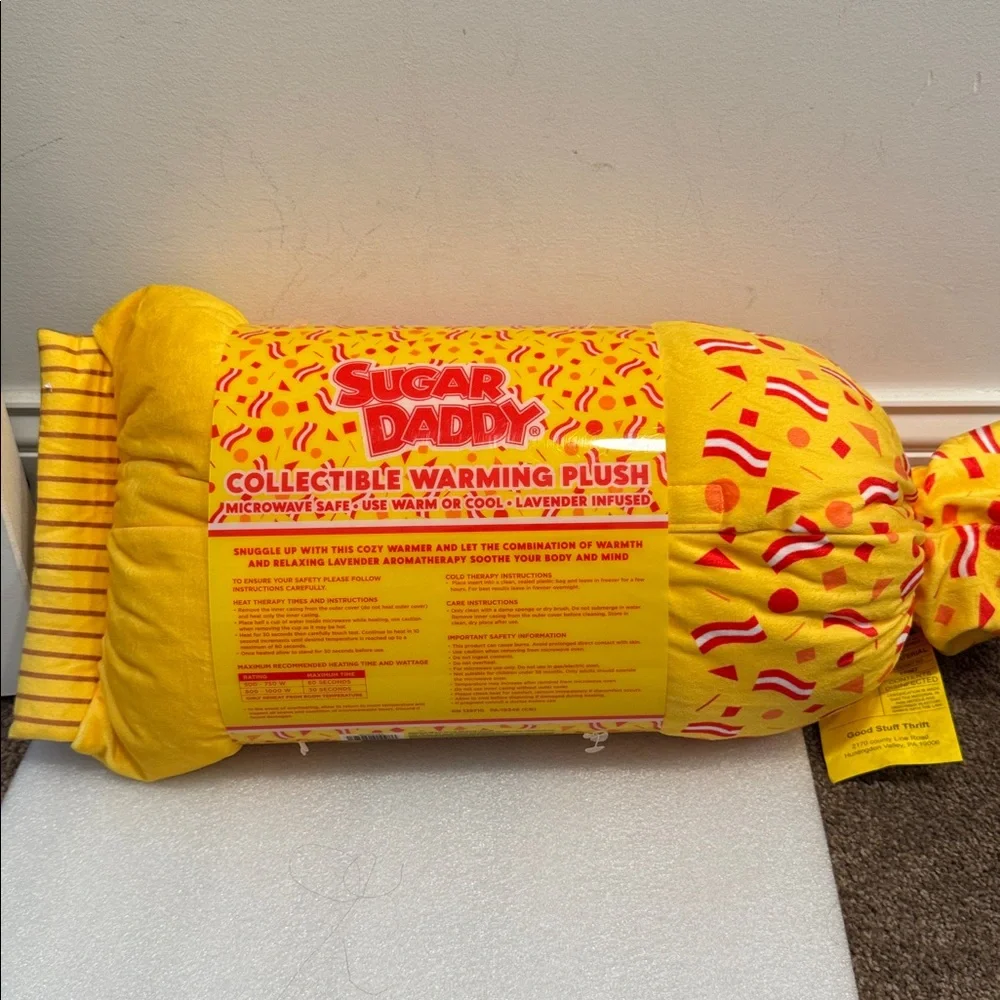 Sugar Daddy Milk Caramel pop warming plush NWT